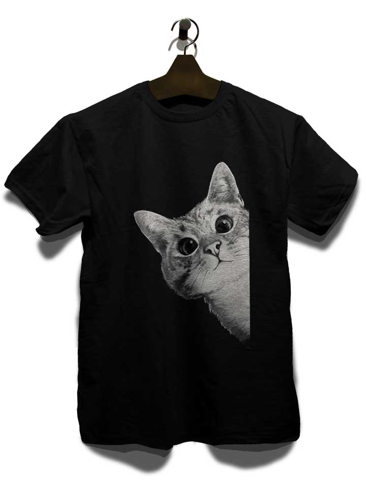 sneaky-cat-t-shirt schwarz 3