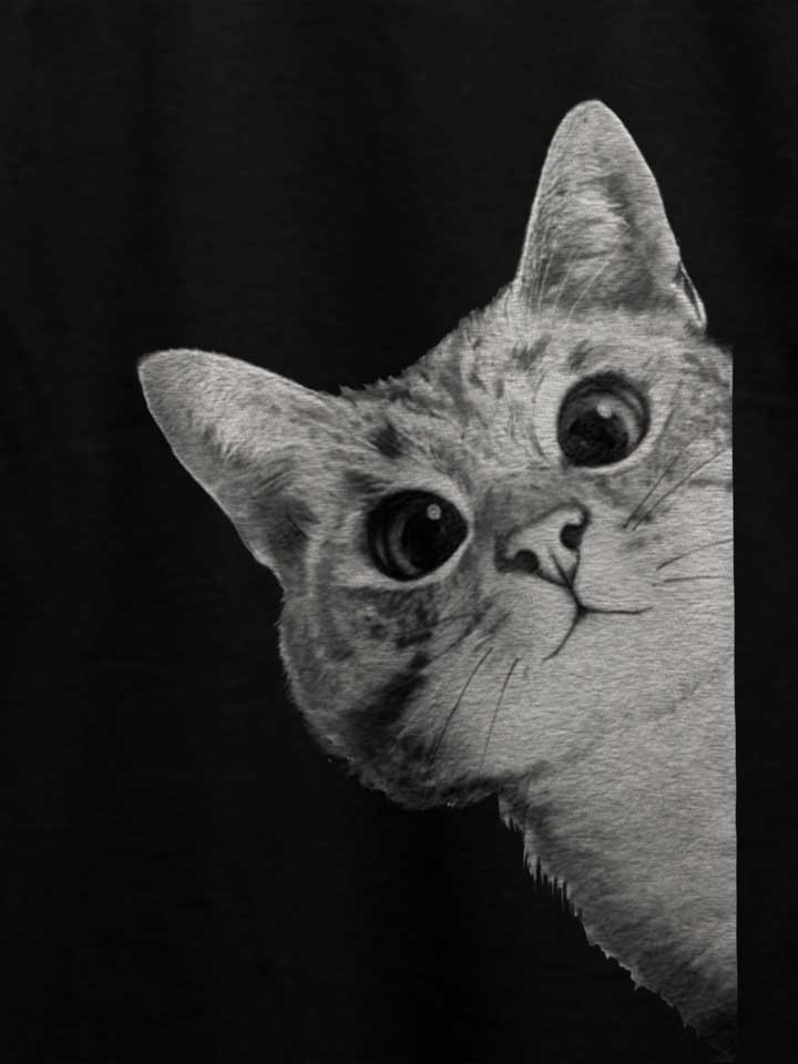 sneaky-cat-t-shirt schwarz 4