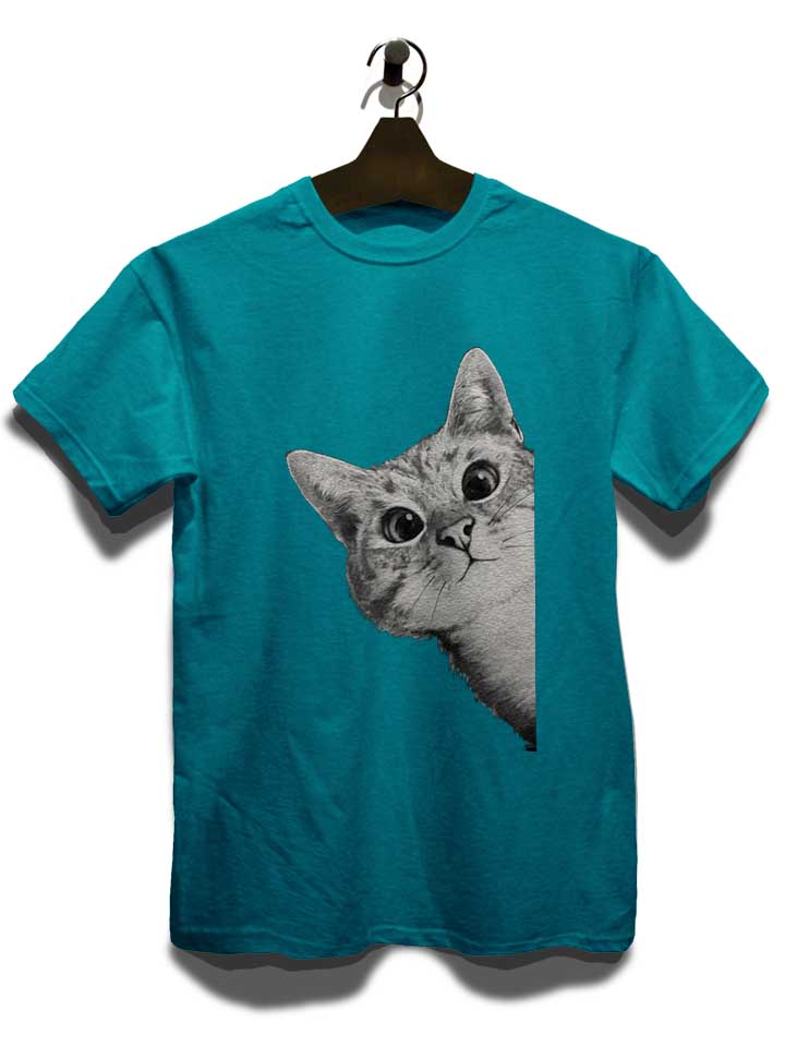 sneaky-cat-t-shirt tuerkis 3