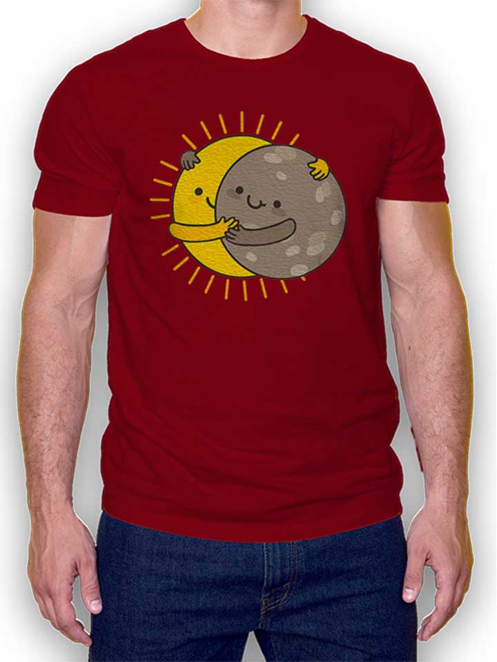 Solar Eclipse Camiseta burdeos L