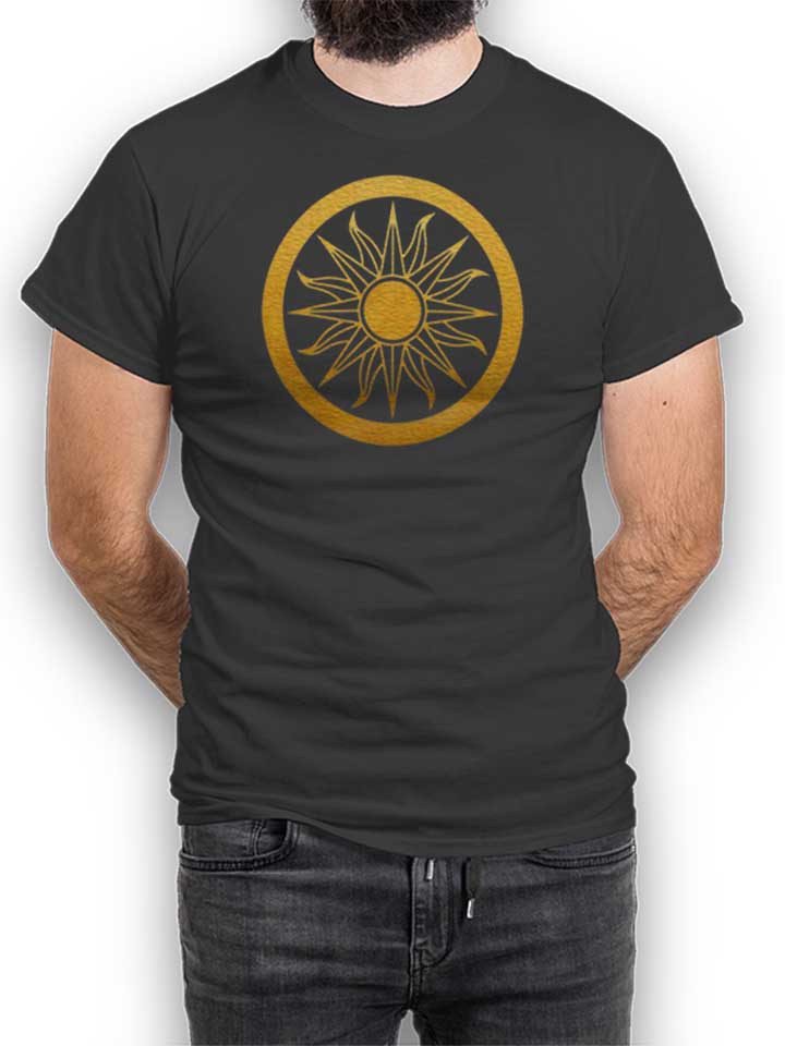 Solar Sun Logo T-Shirt dunkelgrau L