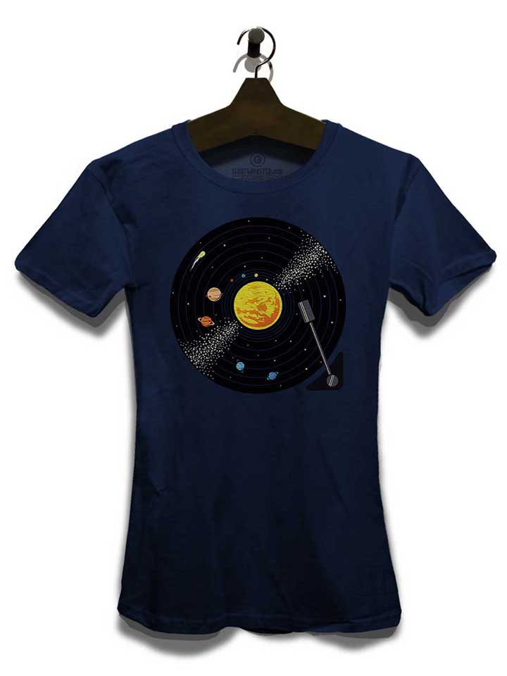 solar-system-vinyl-record-damen-t-shirt dunkelblau 3