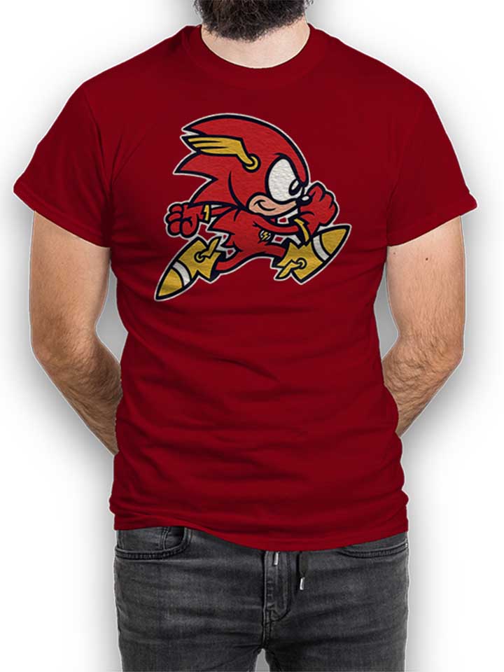 Sonic Flash T-Shirt maroon L