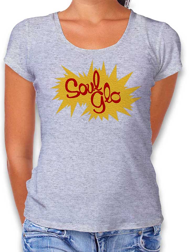 soul-glo-logo-damen-t-shirt grau-meliert 1
