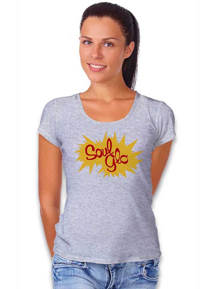 soul-glo-logo-damen-t-shirt grau-meliert 2
