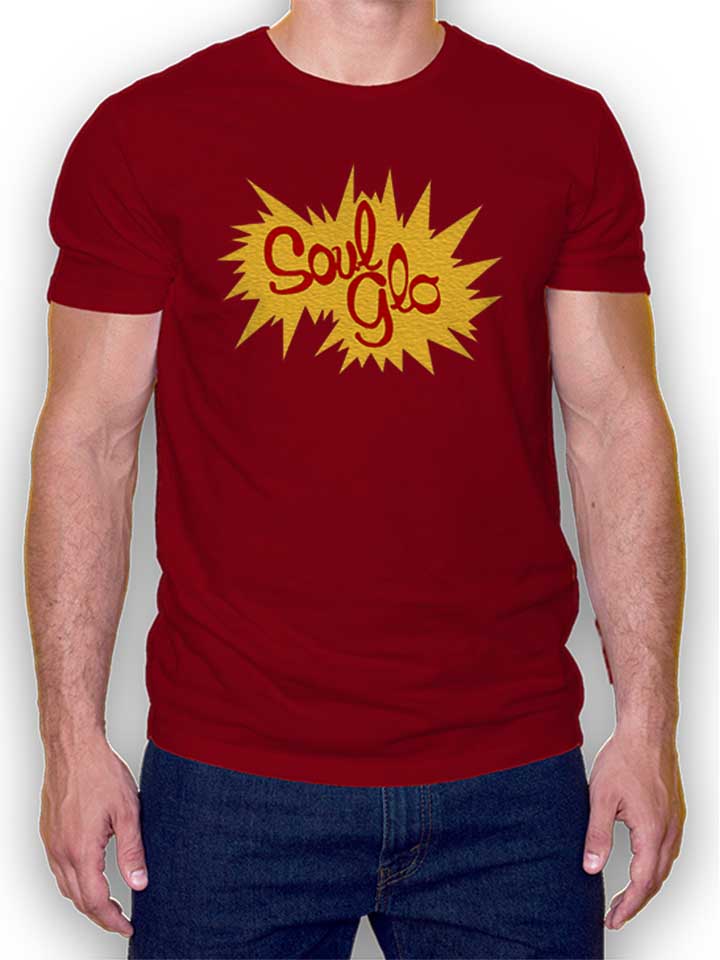 Soul Glo Logo T-Shirt bordeaux L