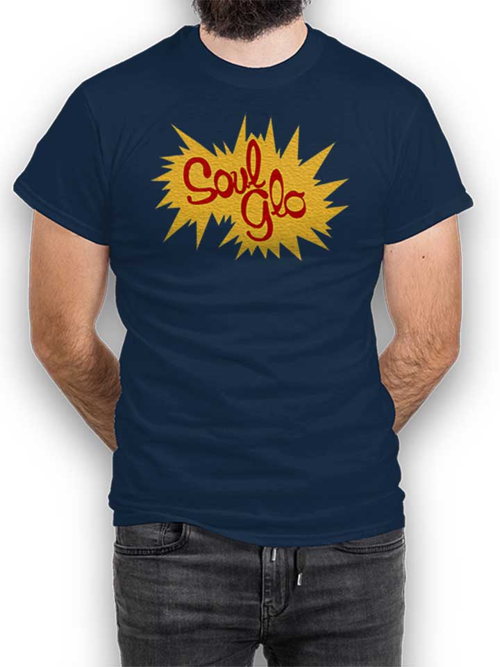 Soul Glo Logo T-Shirt dunkelblau L
