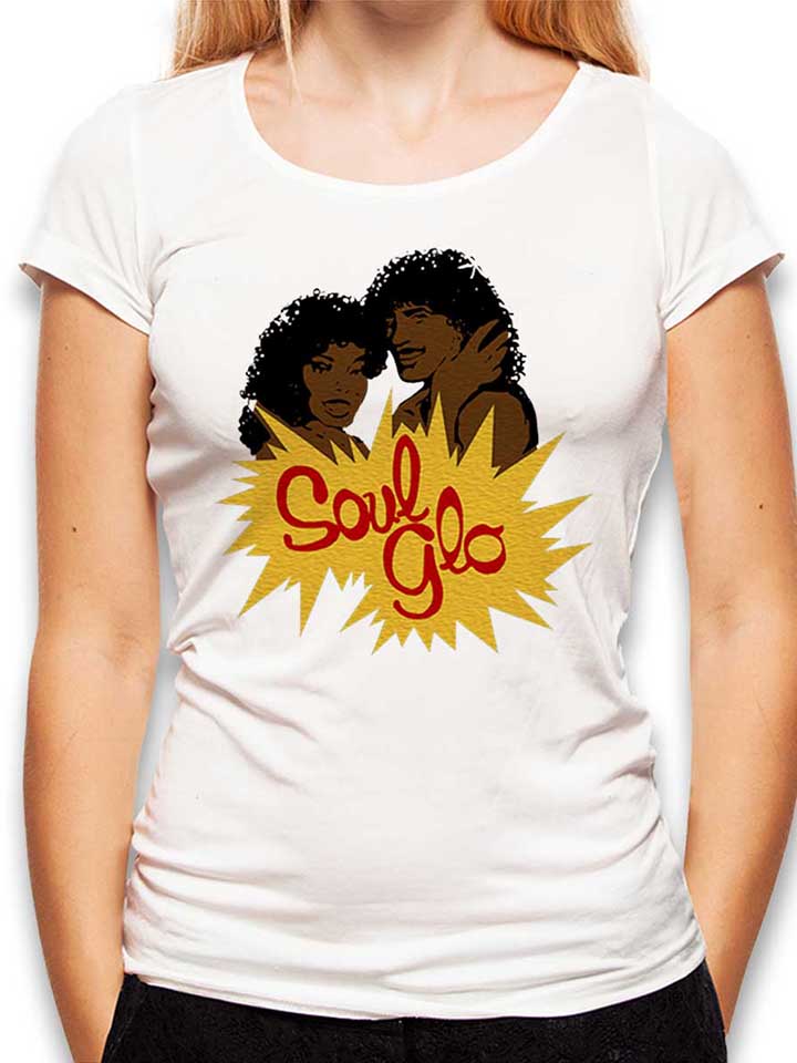 Soul Glo Damen T-Shirt weiss L