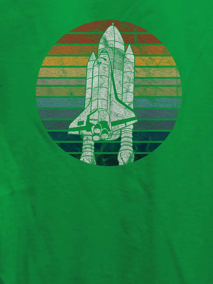 space-astronaut-retro-spaceship-damen-t-shirt gruen 4
