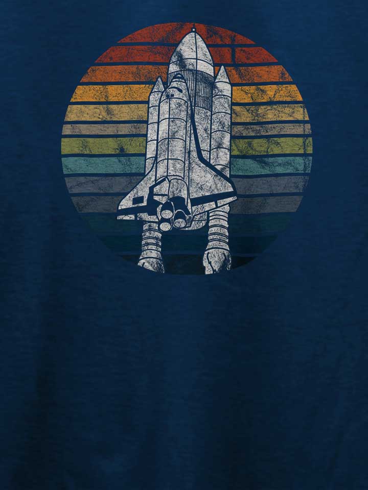 space-astronaut-retro-spaceship-t-shirt dunkelblau 4