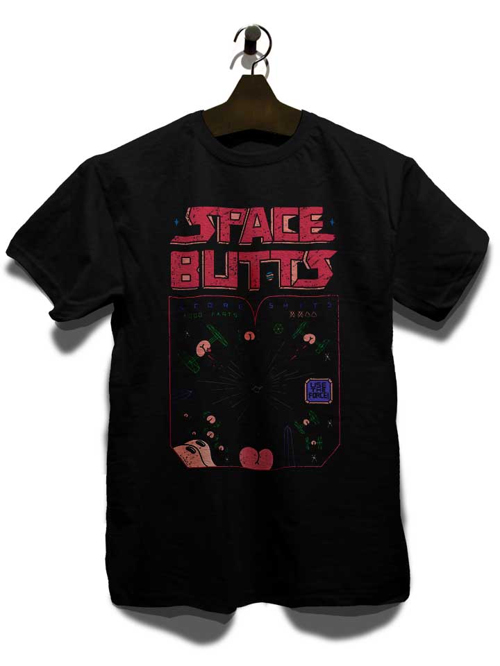 space-butts-t-shirt schwarz 3