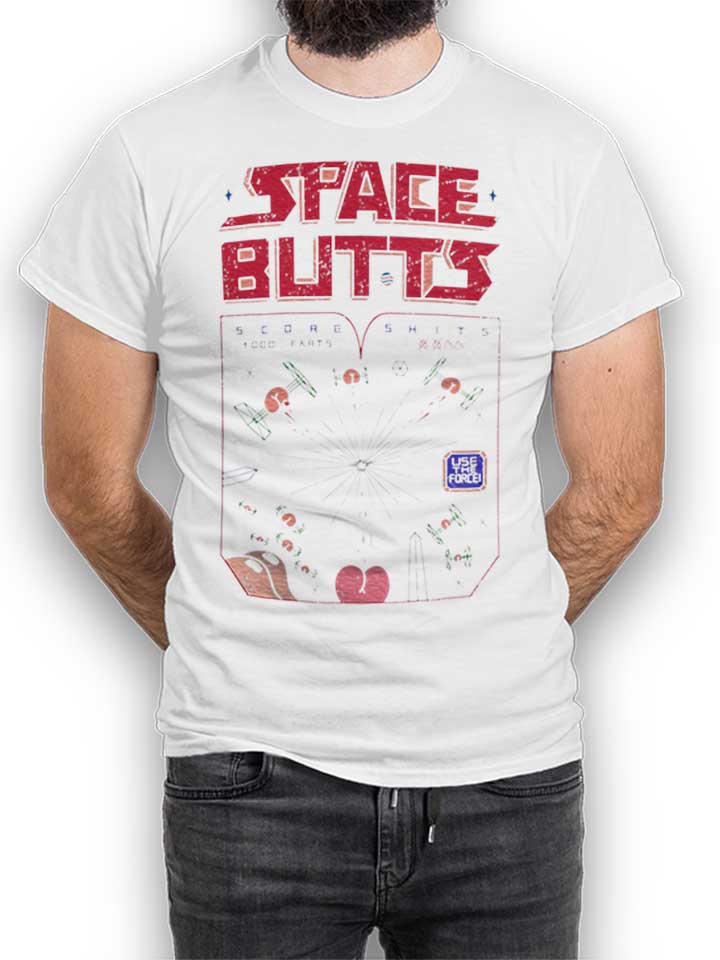 Space Butts T-Shirt white L