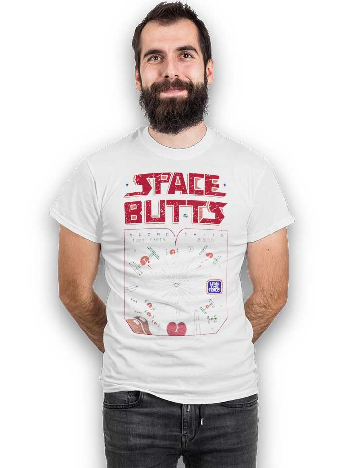 space-butts-t-shirt weiss 2