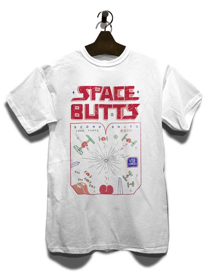 space-butts-t-shirt weiss 3