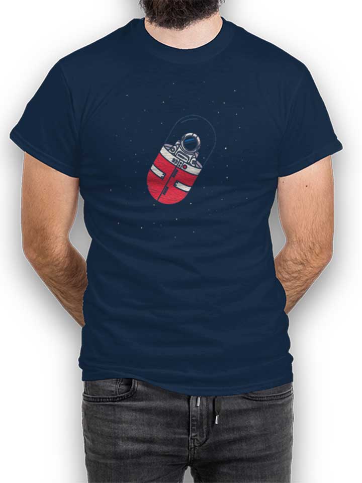 Space Capsule T-Shirt dunkelblau L