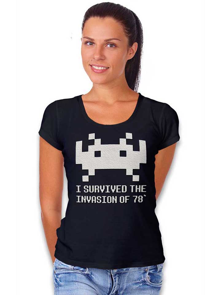 space-invader-78-damen-t-shirt schwarz 2