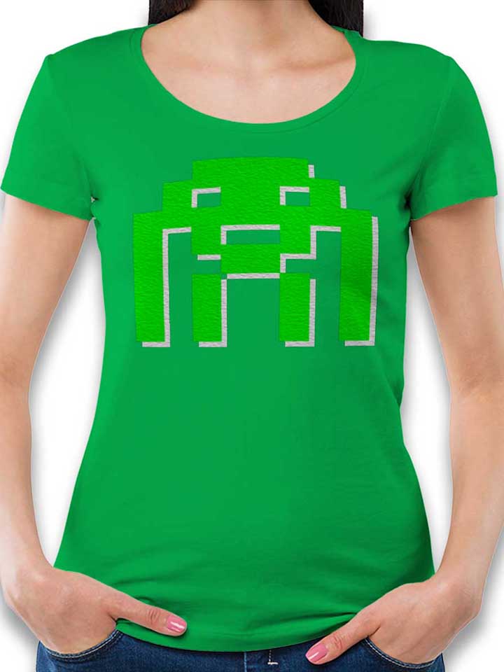 space-invader-damen-t-shirt gruen 1