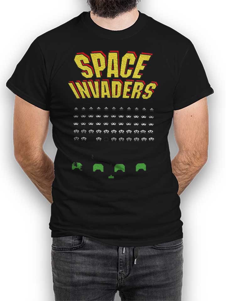 Space Invaders 1978 T-Shirt schwarz L