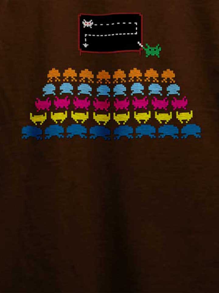 space-invaders-school-t-shirt braun 4