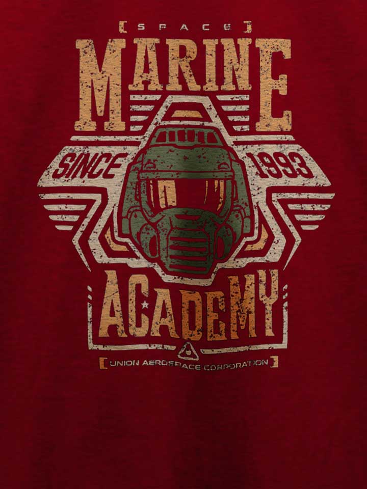 space-marine-academy-t-shirt bordeaux 4