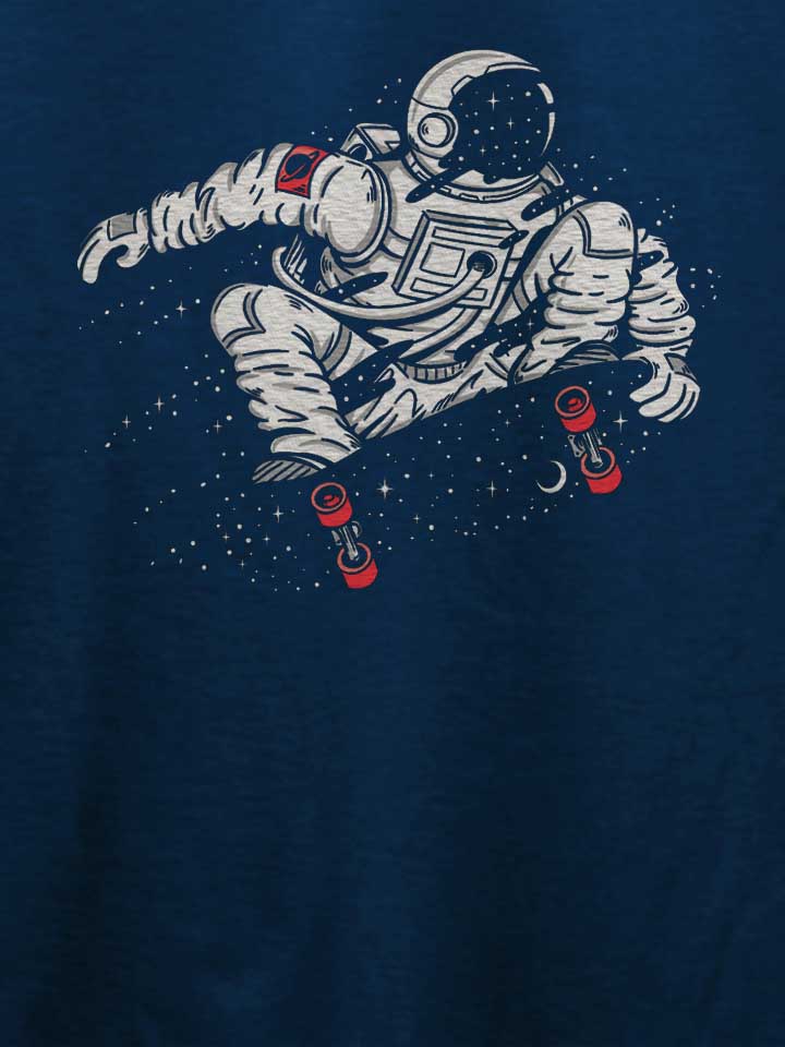 space-skater-astronaut-02-t-shirt dunkelblau 4