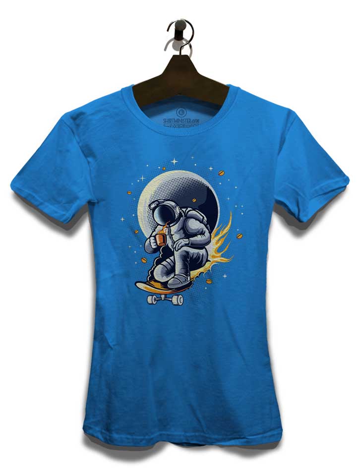space-skater-astronaut-damen-t-shirt royal 3