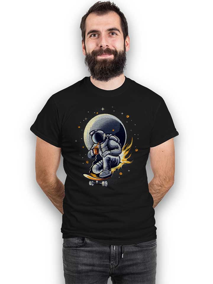 space-skater-astronaut-t-shirt schwarz 2