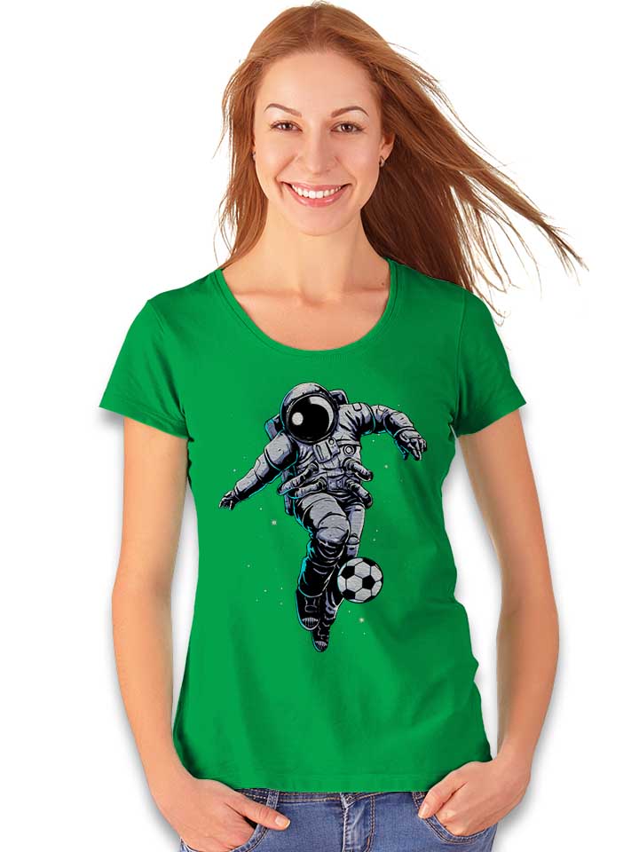 space-soccer-astronaut-damen-t-shirt gruen 2