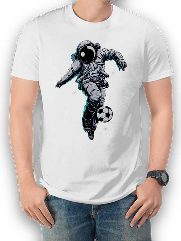 Space Soccer Astronaut T-Shirt white L