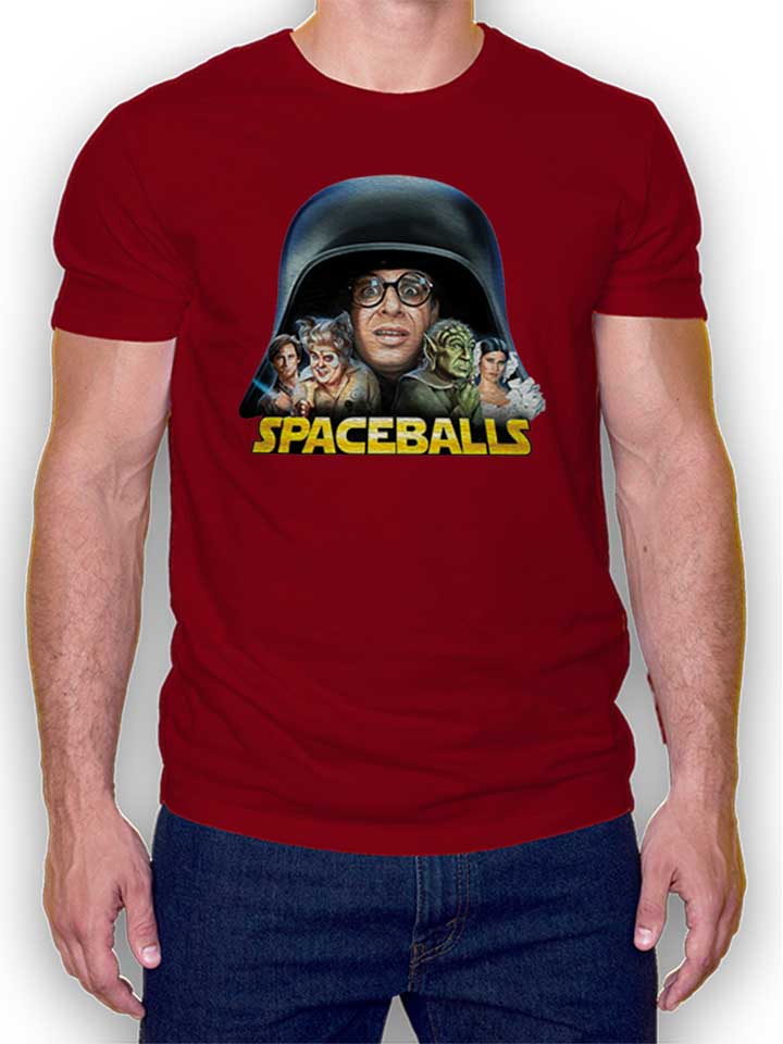 spaceballs-t-shirt bordeaux 1