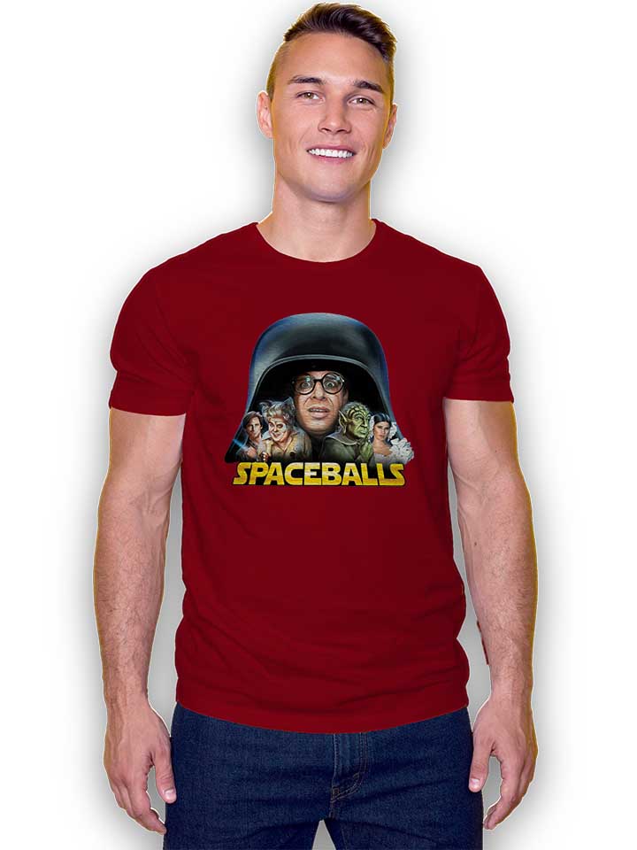 spaceballs-t-shirt bordeaux 2