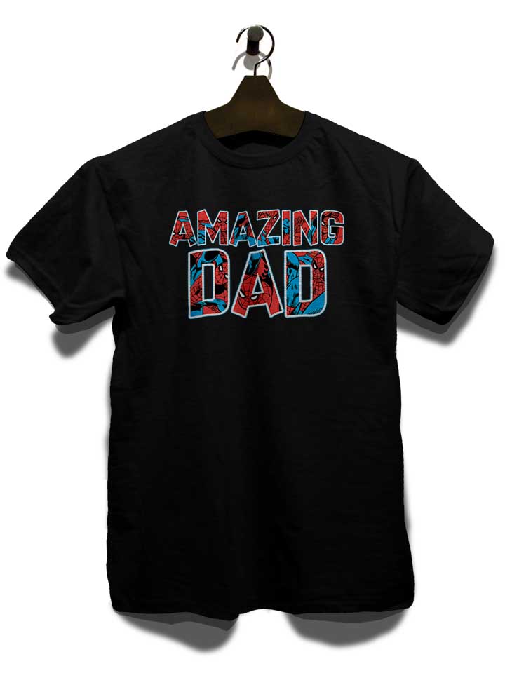 spiderman-dad-baseball-tee-t-shirt schwarz 3