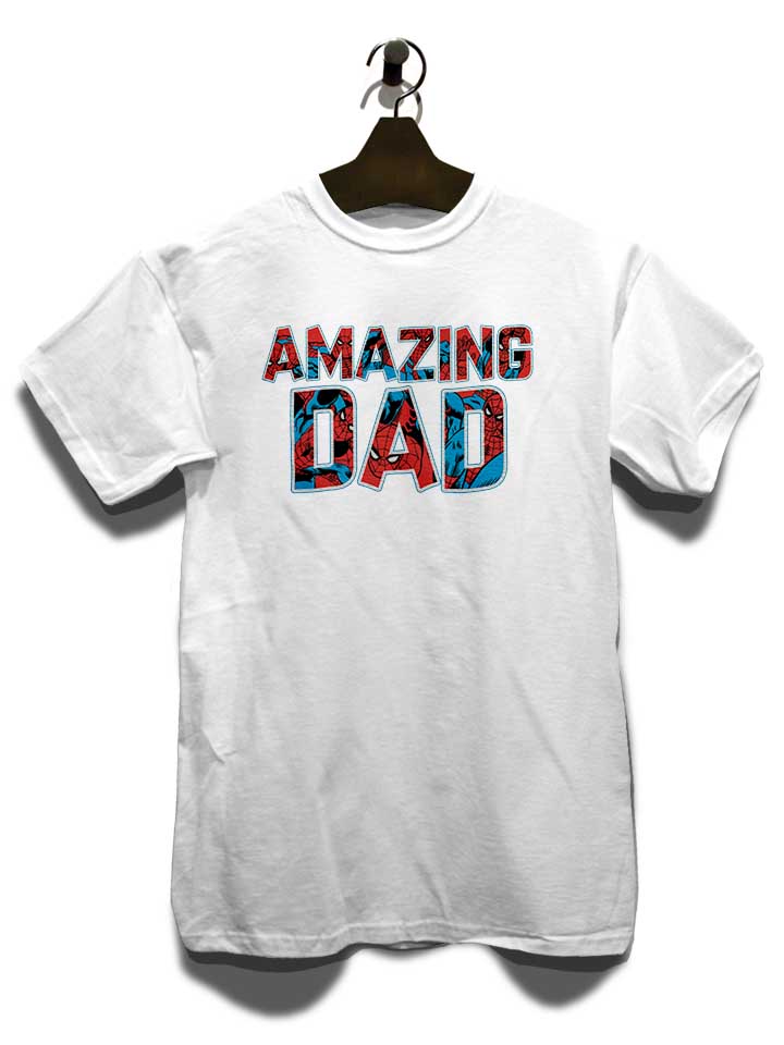 spiderman-dad-baseball-tee-t-shirt weiss 3