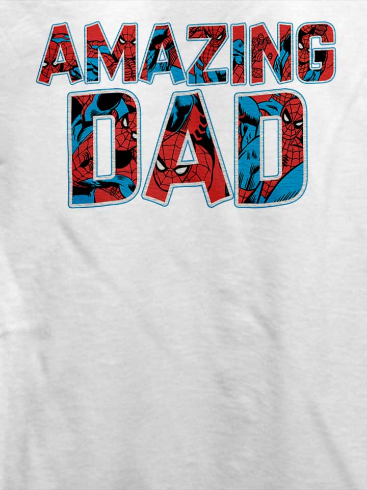 spiderman-dad-baseball-tee-t-shirt weiss 4