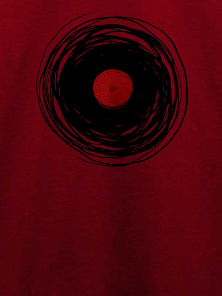 spinning-vinyl-art-t-shirt bordeaux 4