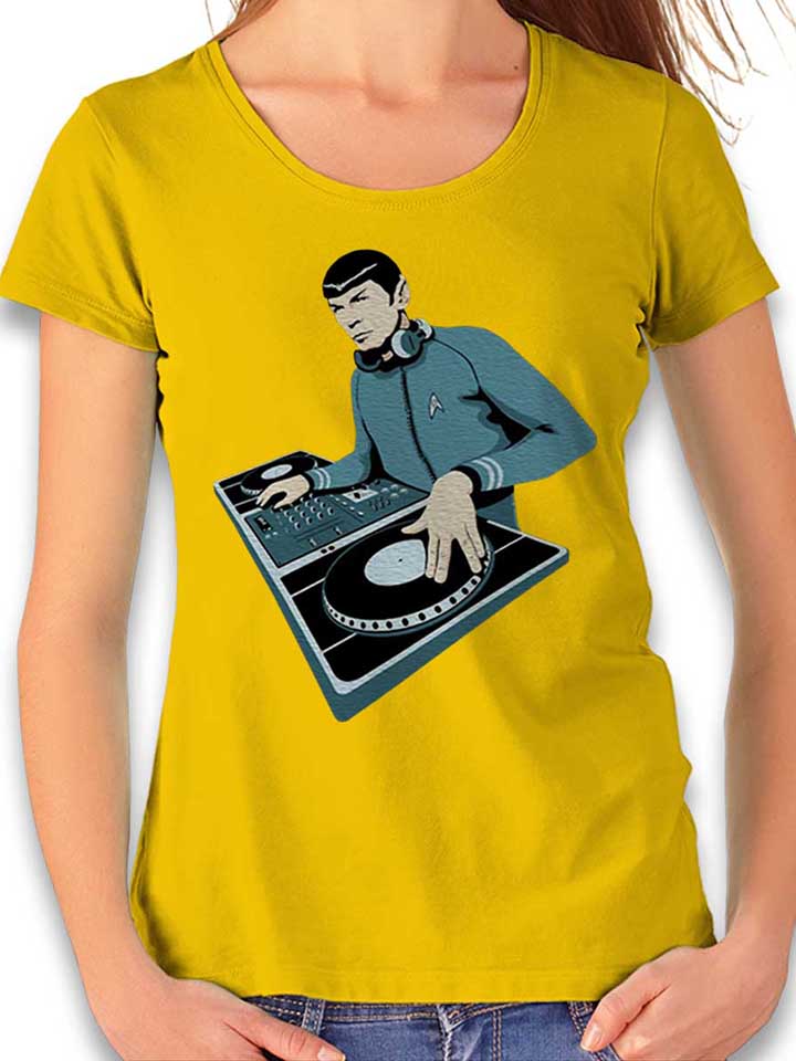 Spock Dj Damen T-Shirt gelb L
