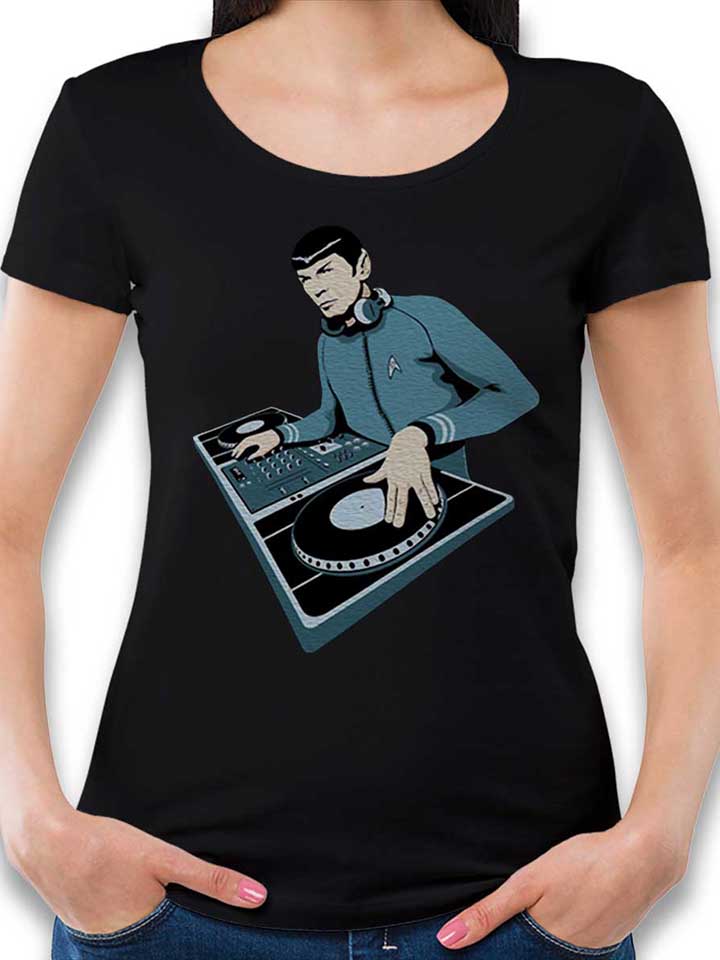 Spock Dj Damen T-Shirt schwarz L