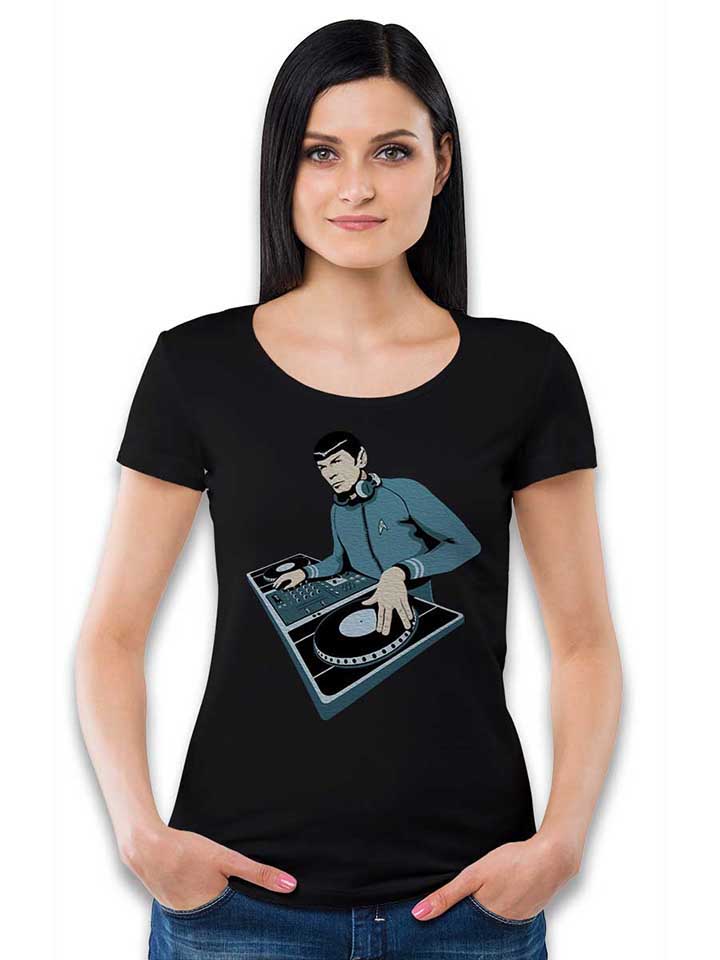 spock-dj-damen-t-shirt schwarz 2