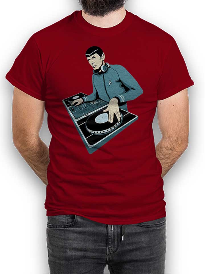 Spock Dj T-Shirt bordeaux L