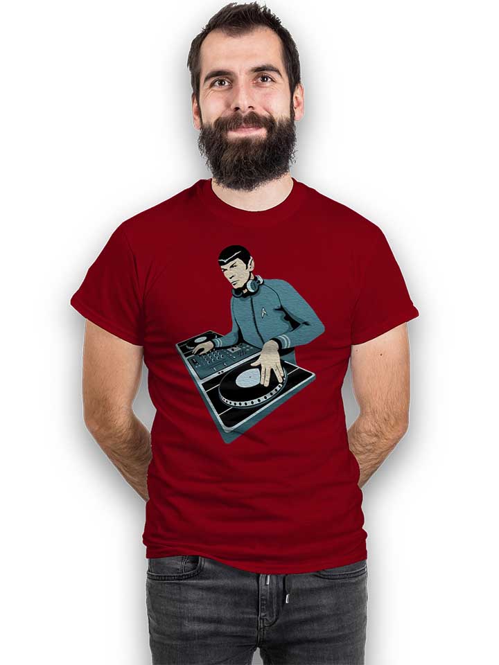 spock-dj-t-shirt bordeaux 2