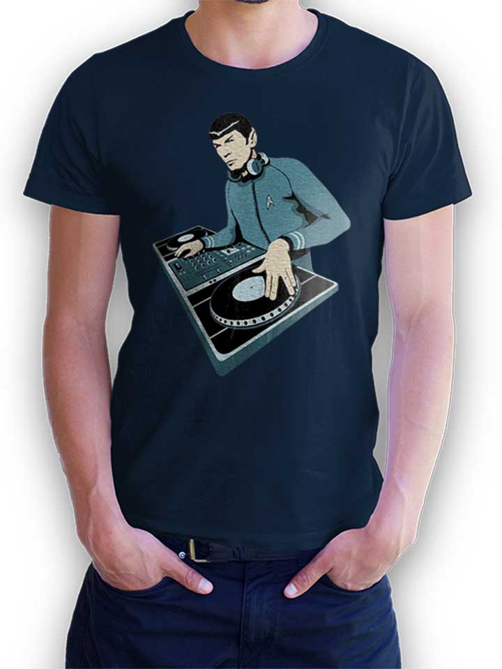 Spock Dj T-Shirt dunkelblau L