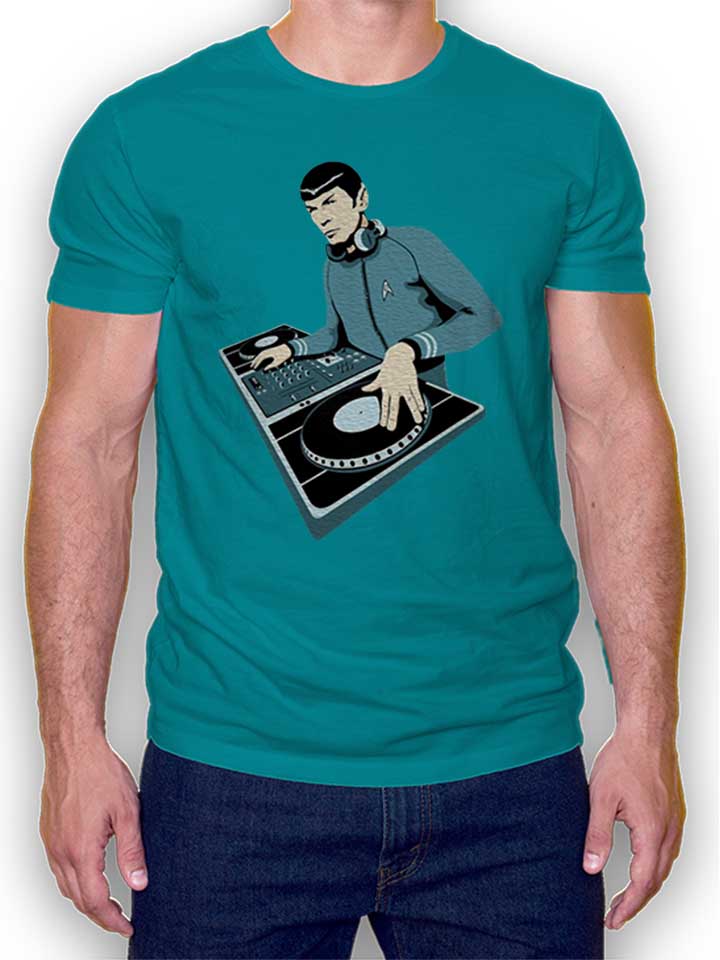 spock-dj-t-shirt tuerkis 1