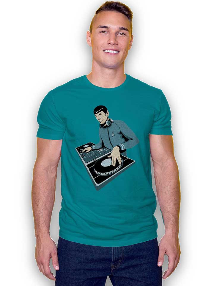 spock-dj-t-shirt tuerkis 2