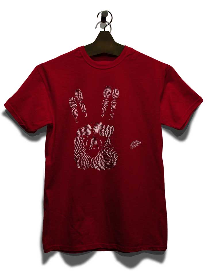 spock-hand-t-shirt bordeaux 3