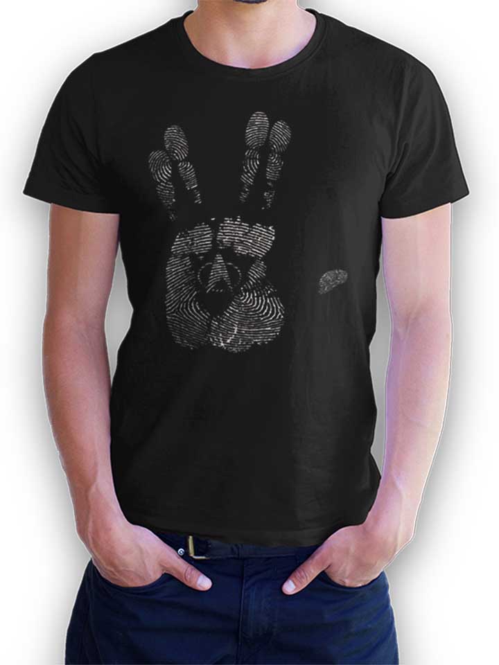 Spock Hand T-Shirt schwarz L