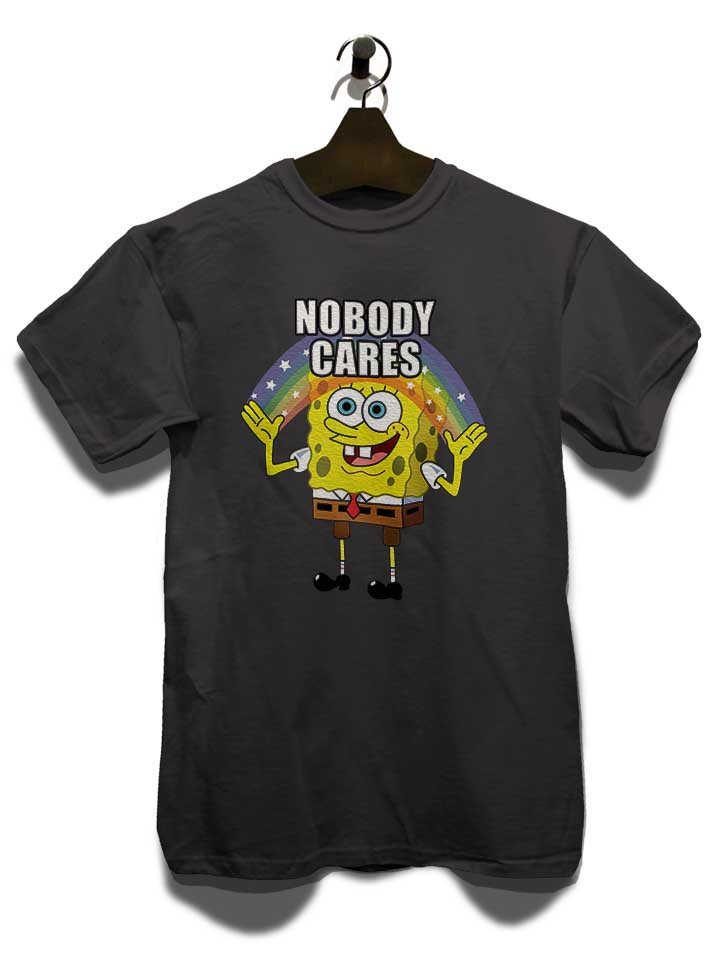 spongebob-nobody-cares-t-shirt dunkelgrau 3