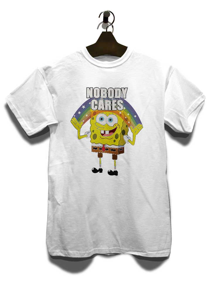 spongebob-nobody-cares-t-shirt weiss 3