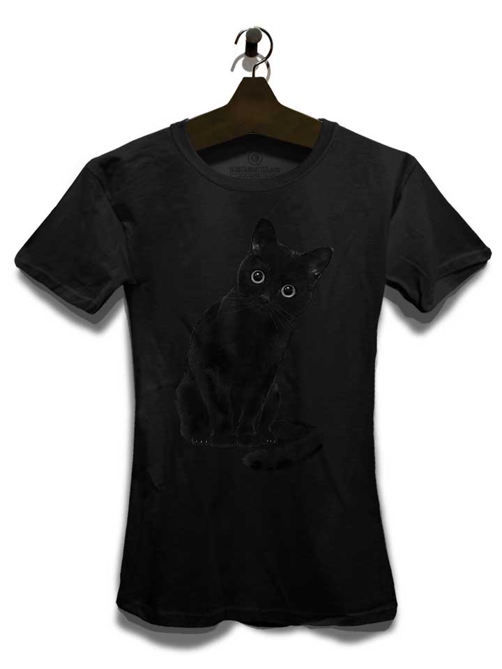 spooky-cute-cat-damen-t-shirt schwarz 3
