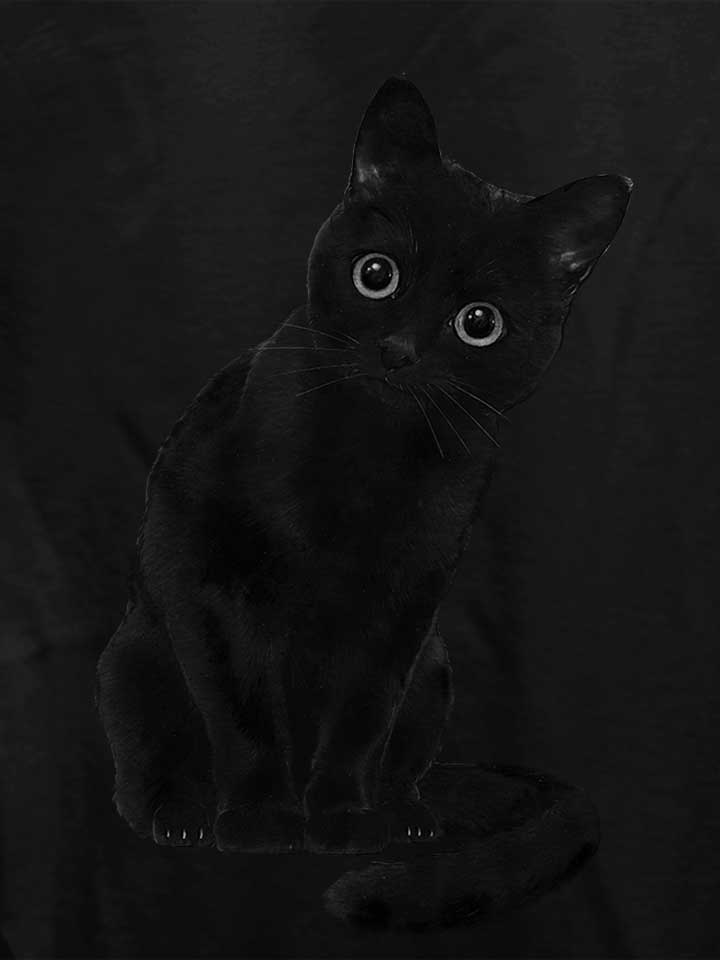 spooky-cute-cat-damen-t-shirt schwarz 4