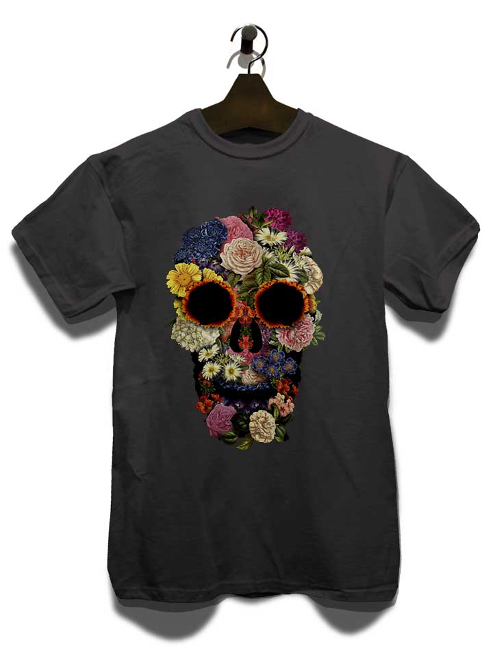 spring-flowers-skull-t-shirt dunkelgrau 3
